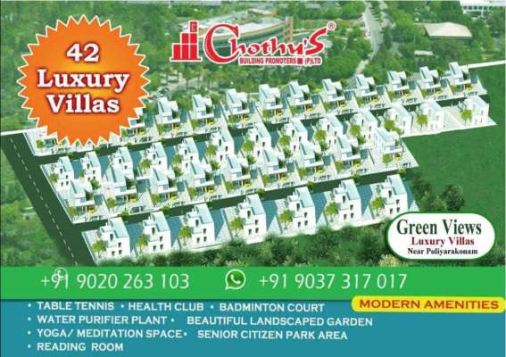 Villas Near Vattiyoorkave Puliyarakonam 9020263103