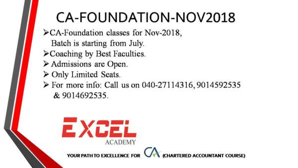 CA – Foundation Coaching by Best Faculties