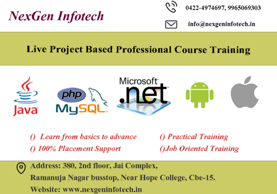 Software Development Training – Nexgen Infotech