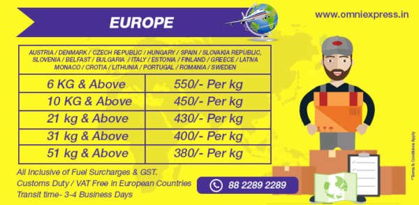 International air freight charges For Courier Delivery – Omniexpress