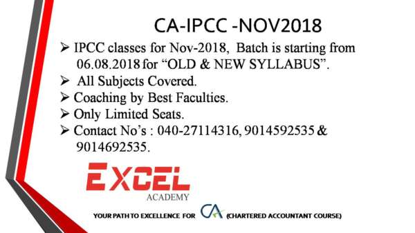 CA IPCC Coaching by Best Faculties