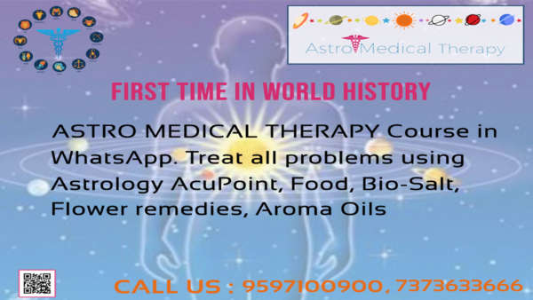 Astro Medical Therapy Course in WhatsApp | Call:9597100900