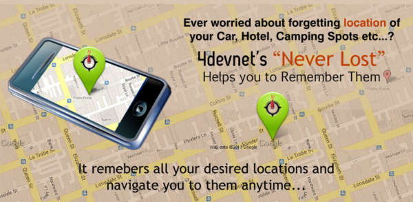4devnet’s Android Never lost mobile app