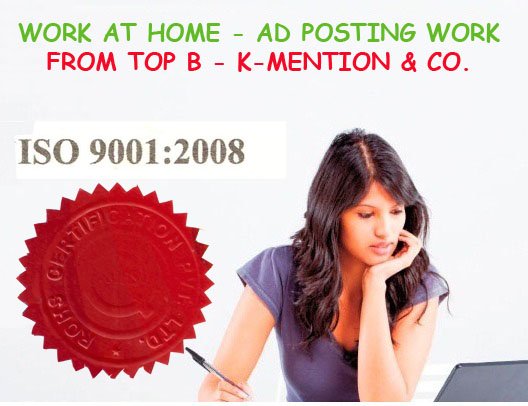 Copy-Paste Work At Home-Ad Posting Franchisee Oppurtunity in Jaipur K-Mention