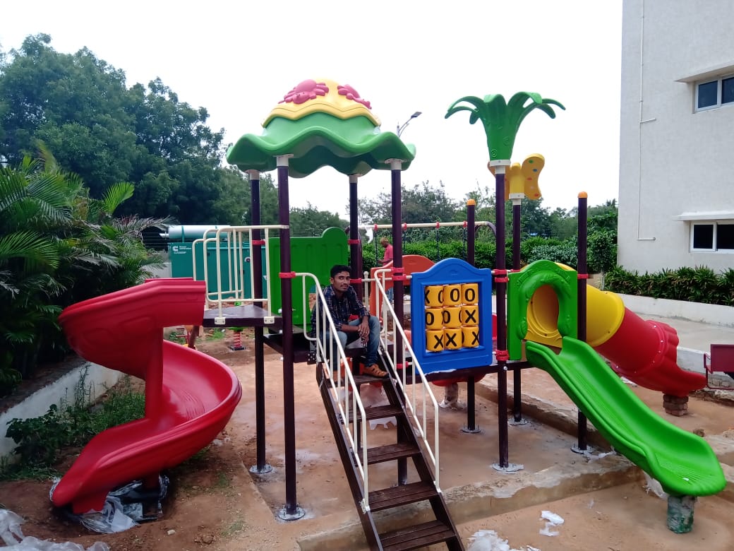 Play equipment of Swings See Saw Slides MGR Climbers Multi Activity Station Adventure Castles and Water Parks Outdoor Gym Equipment Indoor Play Equipment and Play School and School Furniture’s