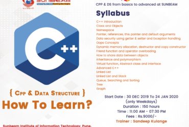 C++ and Data Structure Classes in Pune| SunBeam institute Pune