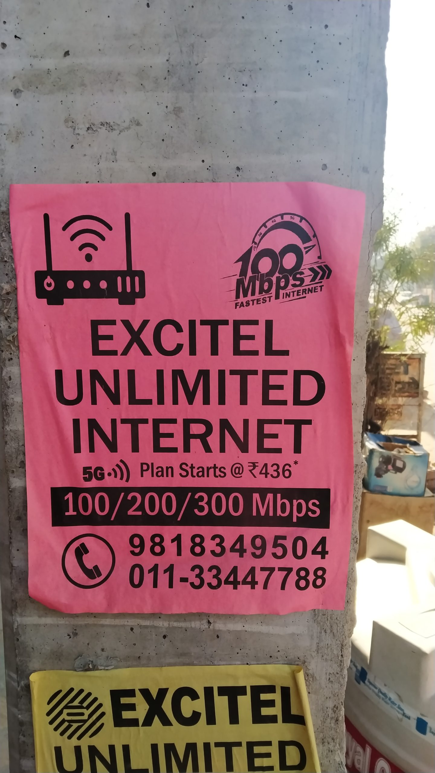 Excitel wifi internet Faridabad