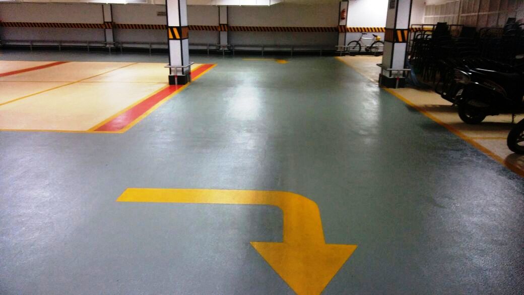 Epoxy Anti-Slip paint for carparking floors and industrial use.