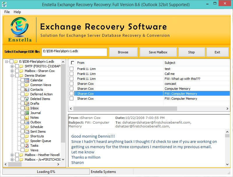 Enstella EDB to PST Converter Software