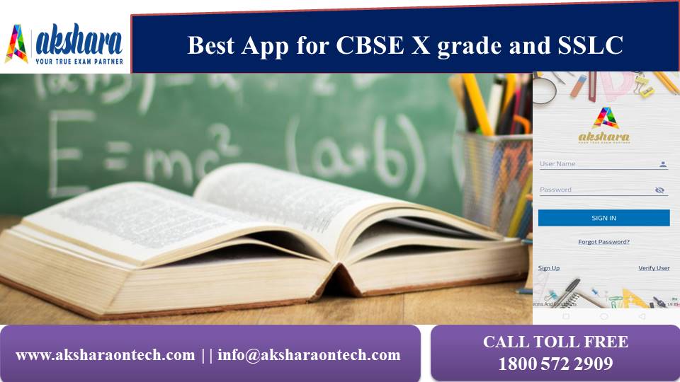 Best App for CBSE X and SSLC Exam Preparation | aksharaontech.com