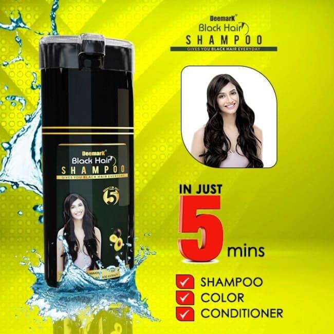 Buy Deemark Black Hair Color Shampoo, work in Just 5 mints | Teleone.in