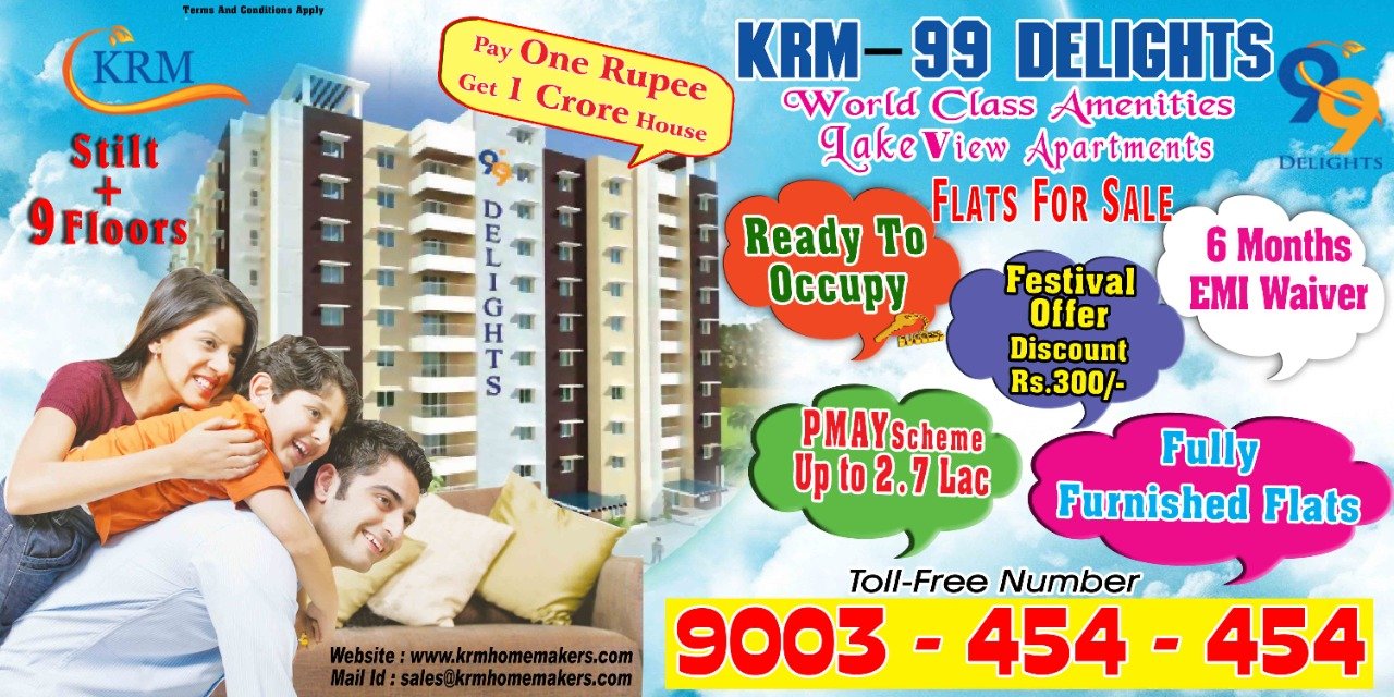 PAY 1 RUPEE GET 1 CRORE APARTMENTS FOR SALE