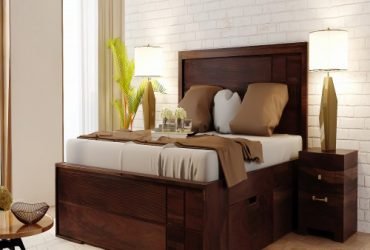 Buy Wooden Double Bed Online in India at Affordable Price.