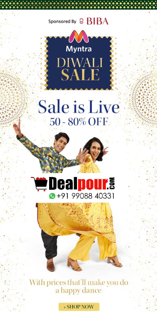 Myntra Diwali Sale 2020: Get 50% – 80% Off