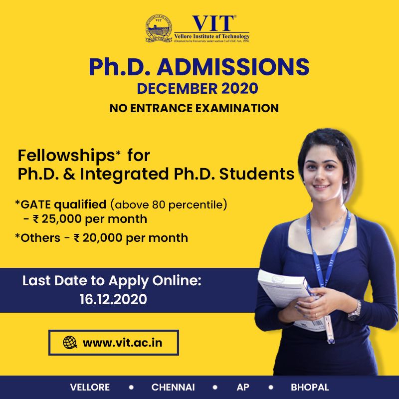 PhD Admissions Open for December 2020 SC Classifieds