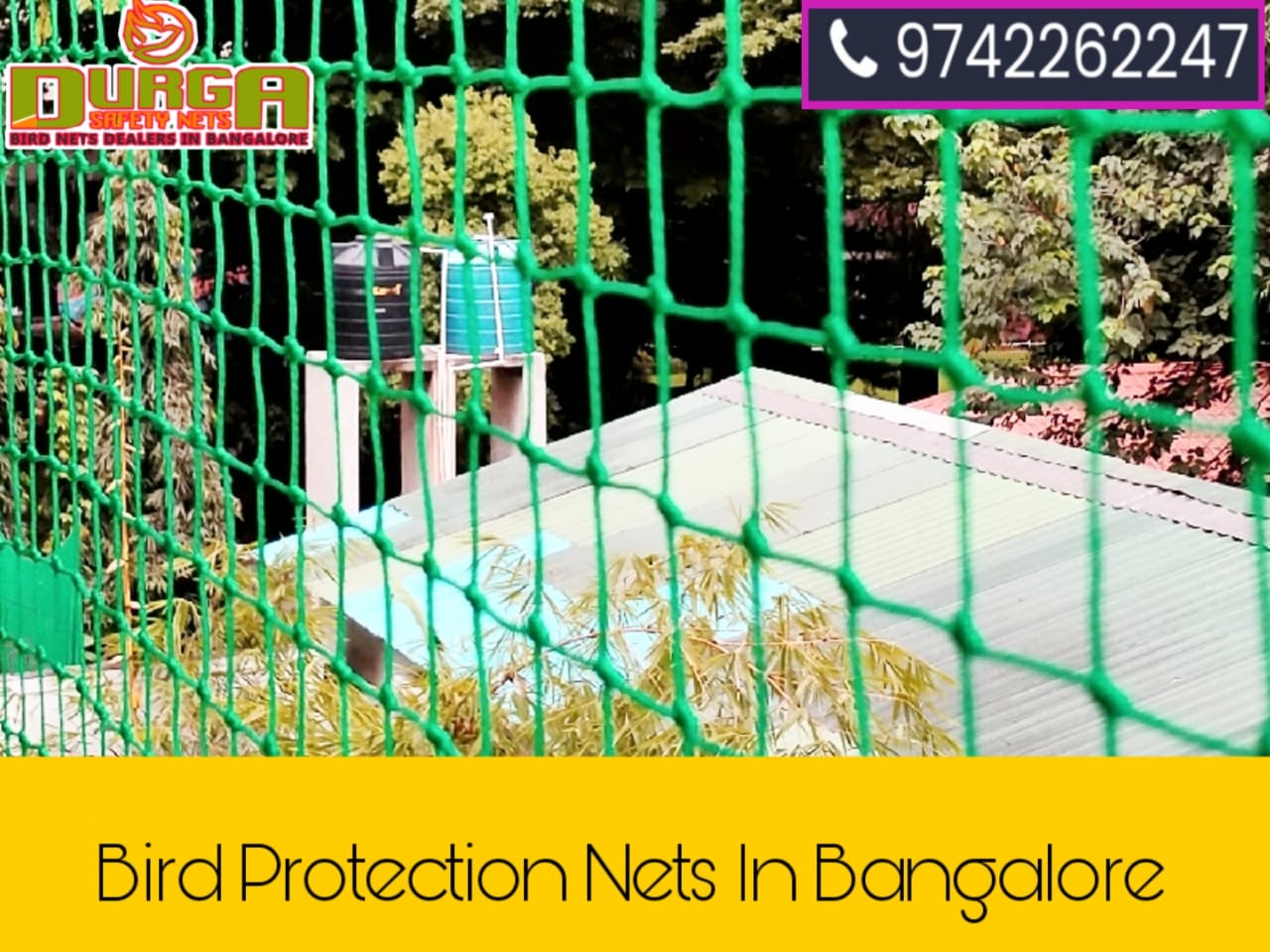 Durga Anti bird nets | bird netting | bird protection nets in bangalore