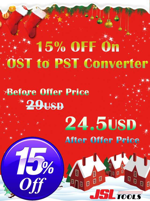 Limited Offer – JSLTools Gives 15% OFF on OST to PST Converter Software