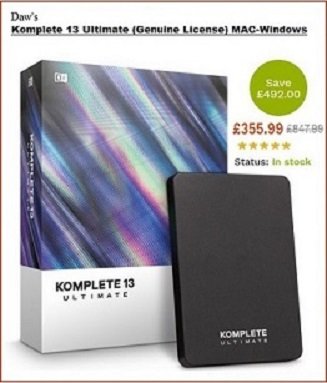 KOMPLETE 13 ULTIMATE  & Other Musical Softwares are Available at Discounted Price