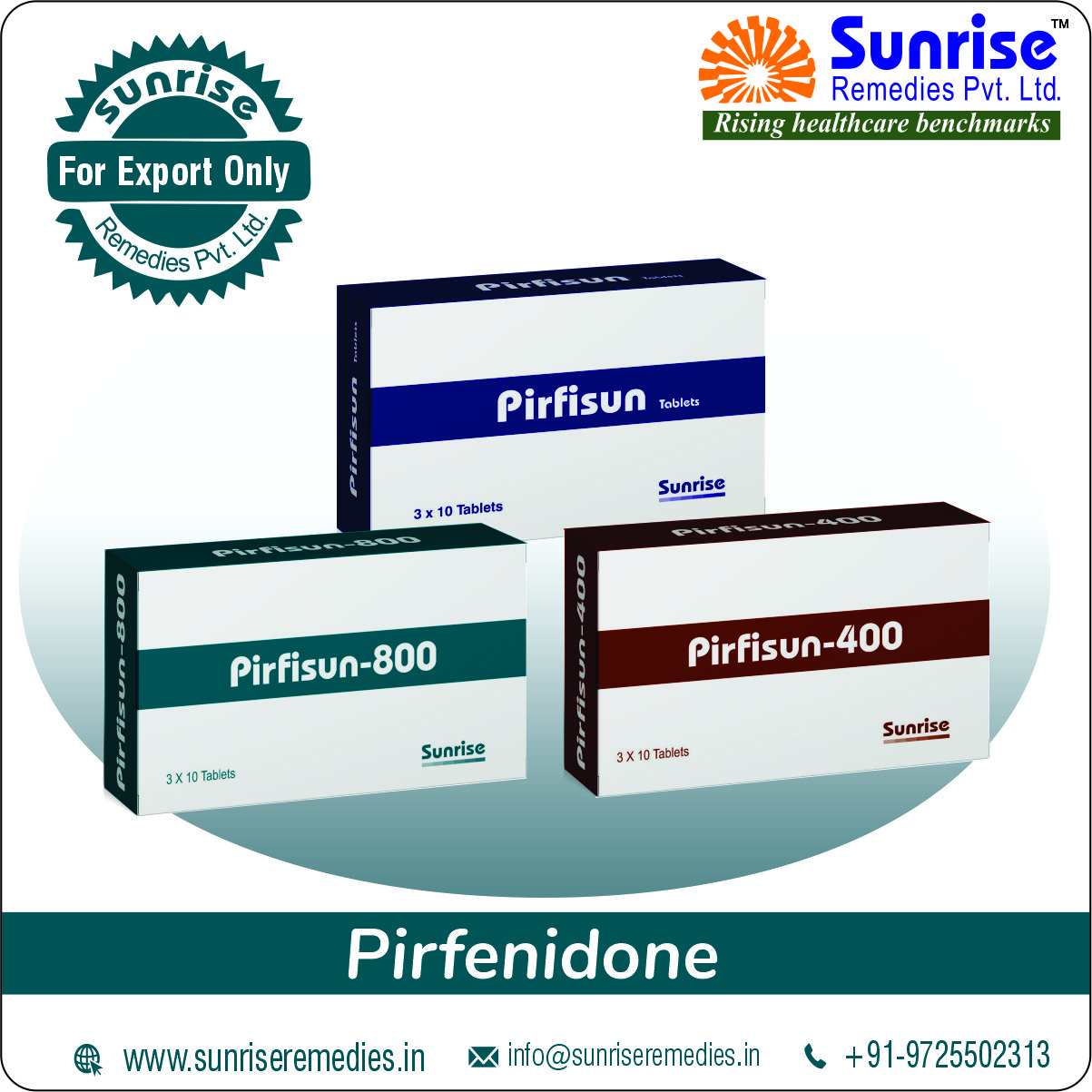 Pirfisun Contains Pirfenidone Products – Sunrise