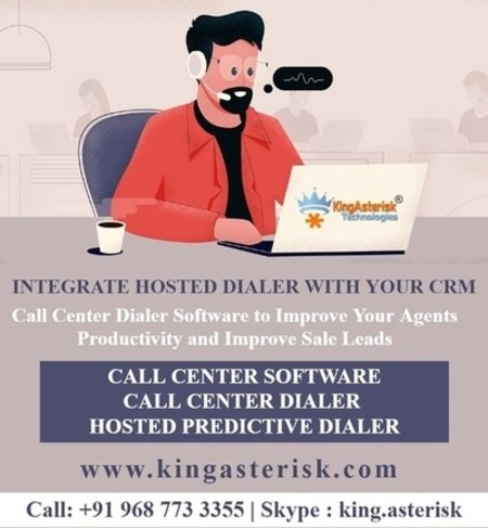 Hosted Predictive Dialer with CRM Software for a Call Center by Kingasterisk Technologies