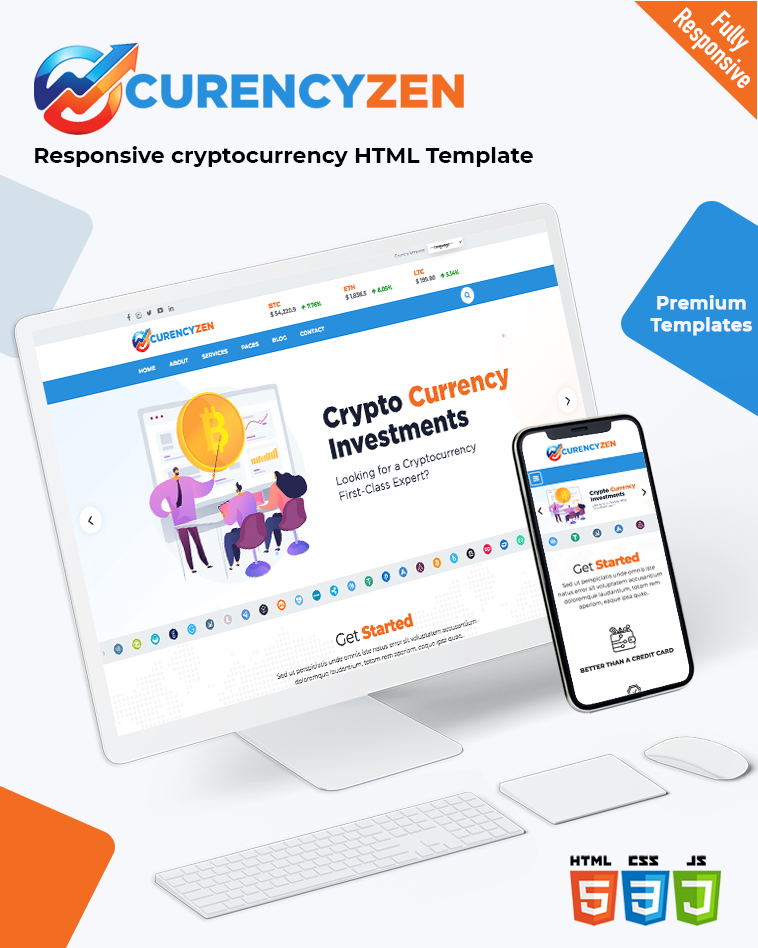 Premium Crypto Currency Website Template