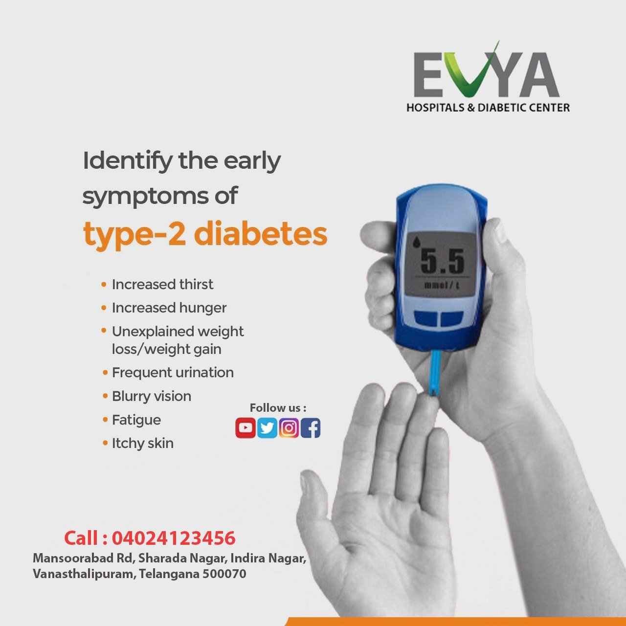 BEST DIABETES HOSPITAL IN LB NAGAR | HYDERABAD | DOCTOR – EVYA