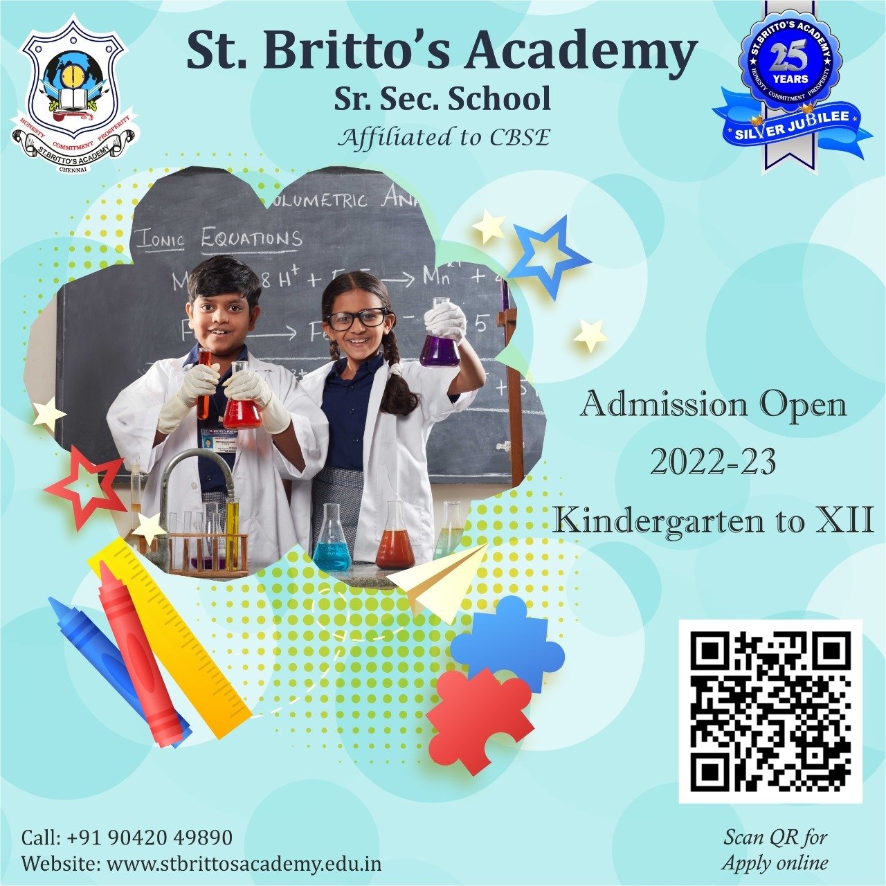 BEST CBSE SCHOOL IN VELACHERY-St.Britto’s Academy