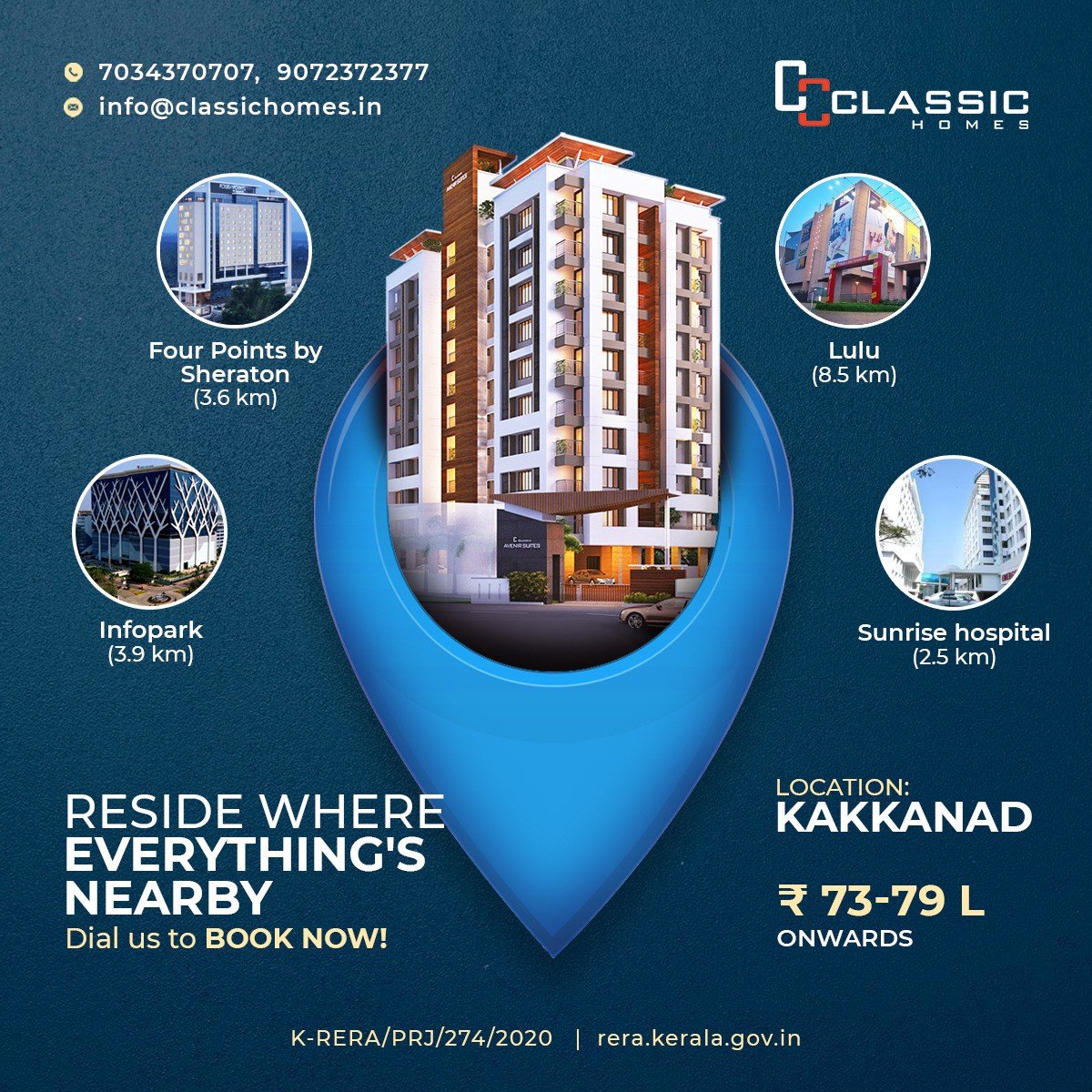 Apartments for sale in kochi/Classic Homes