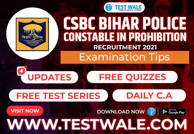 Private: Quick Revision Of CSBC Bihar Constable in Prohibition