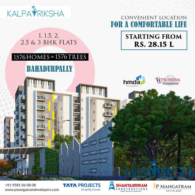 3bhk Flats for Sale Near Kompally | PMangatram Developers