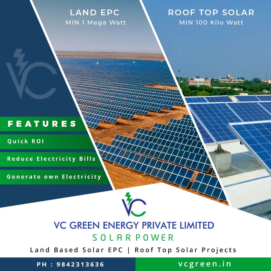 VC Green Energy Private Limited- Best solar company in Coimbatore