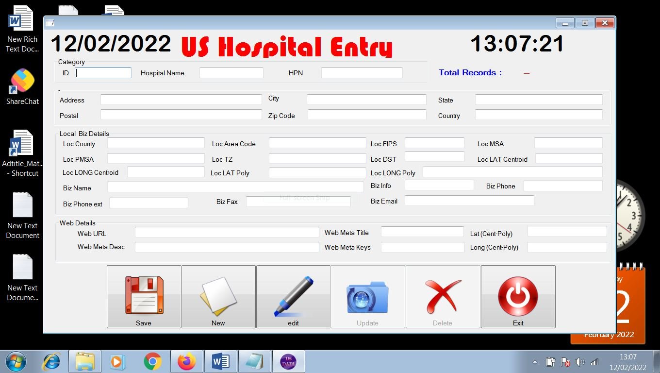 Simple offline US Medical Form Filling projects