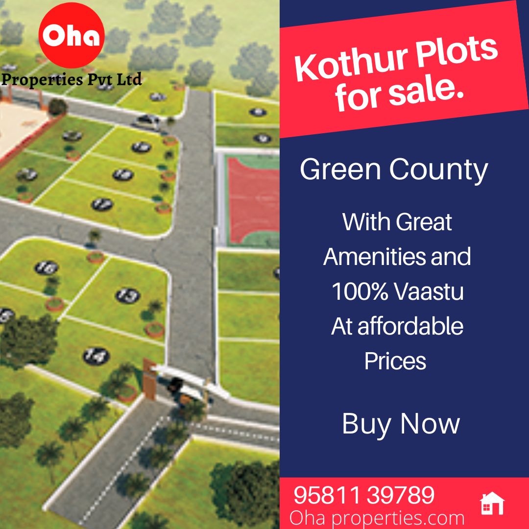 Best open plots for sale in kothur.