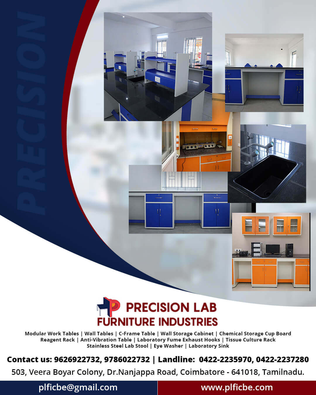 PRECISION LAB FURNITURE INDUSTRIES