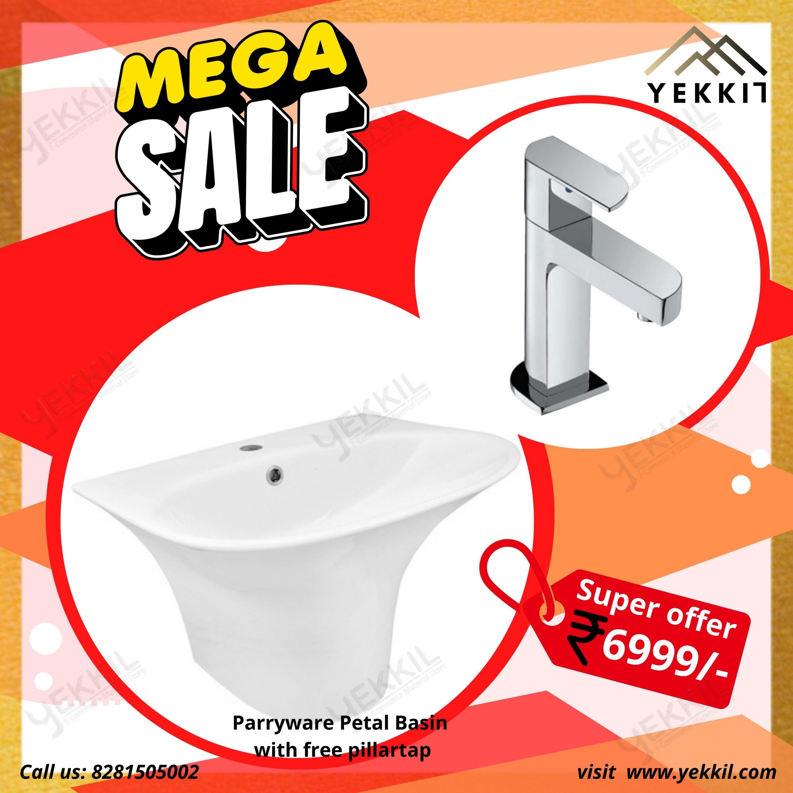 Best Sanitaryware Products and Accessories in Online www.yekkil.com Trivandrum Kerala.