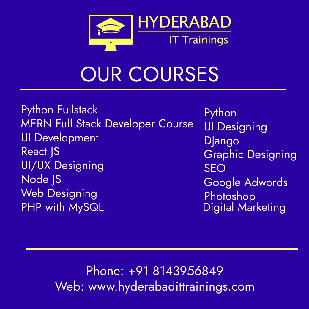 Hyderabad IT Trainings