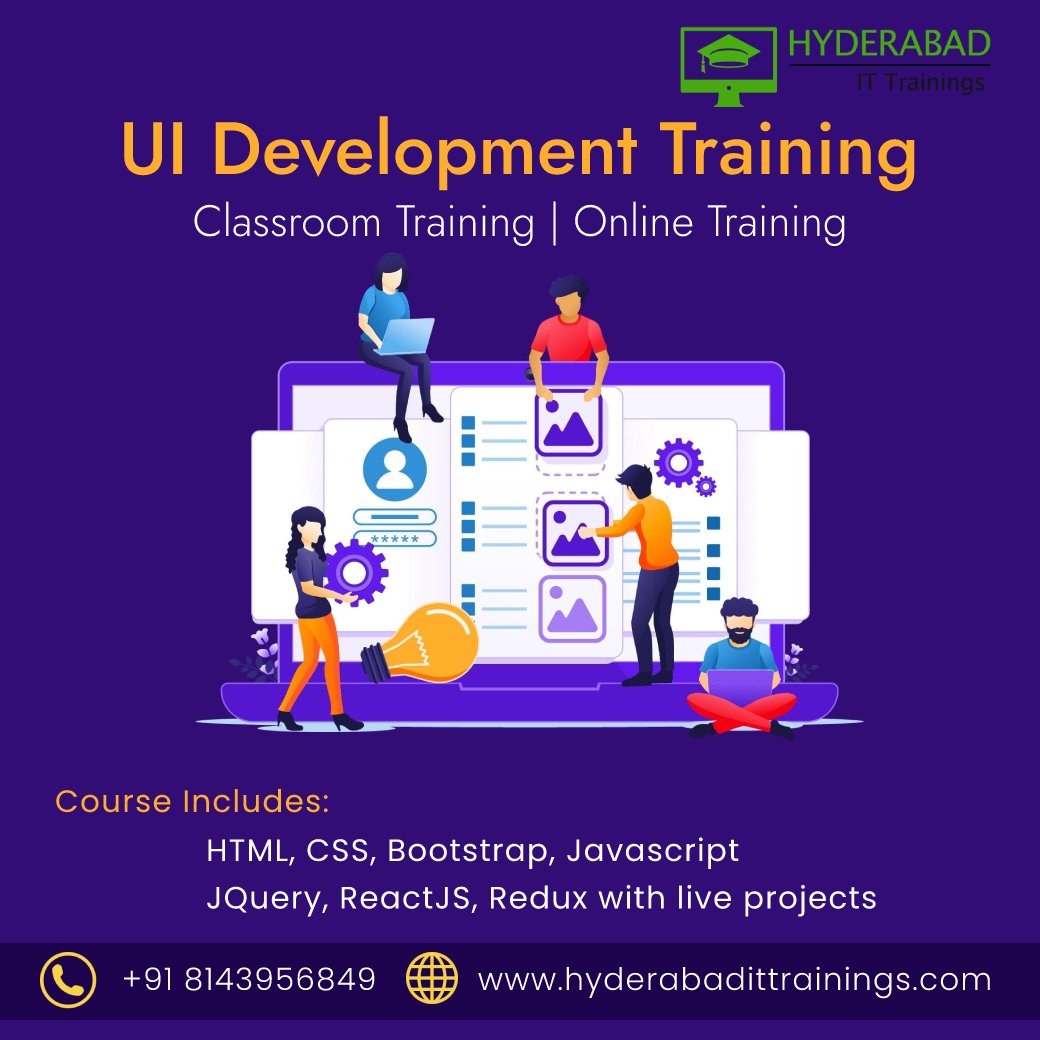 UI Development Training in Hyderabad with Live Projects