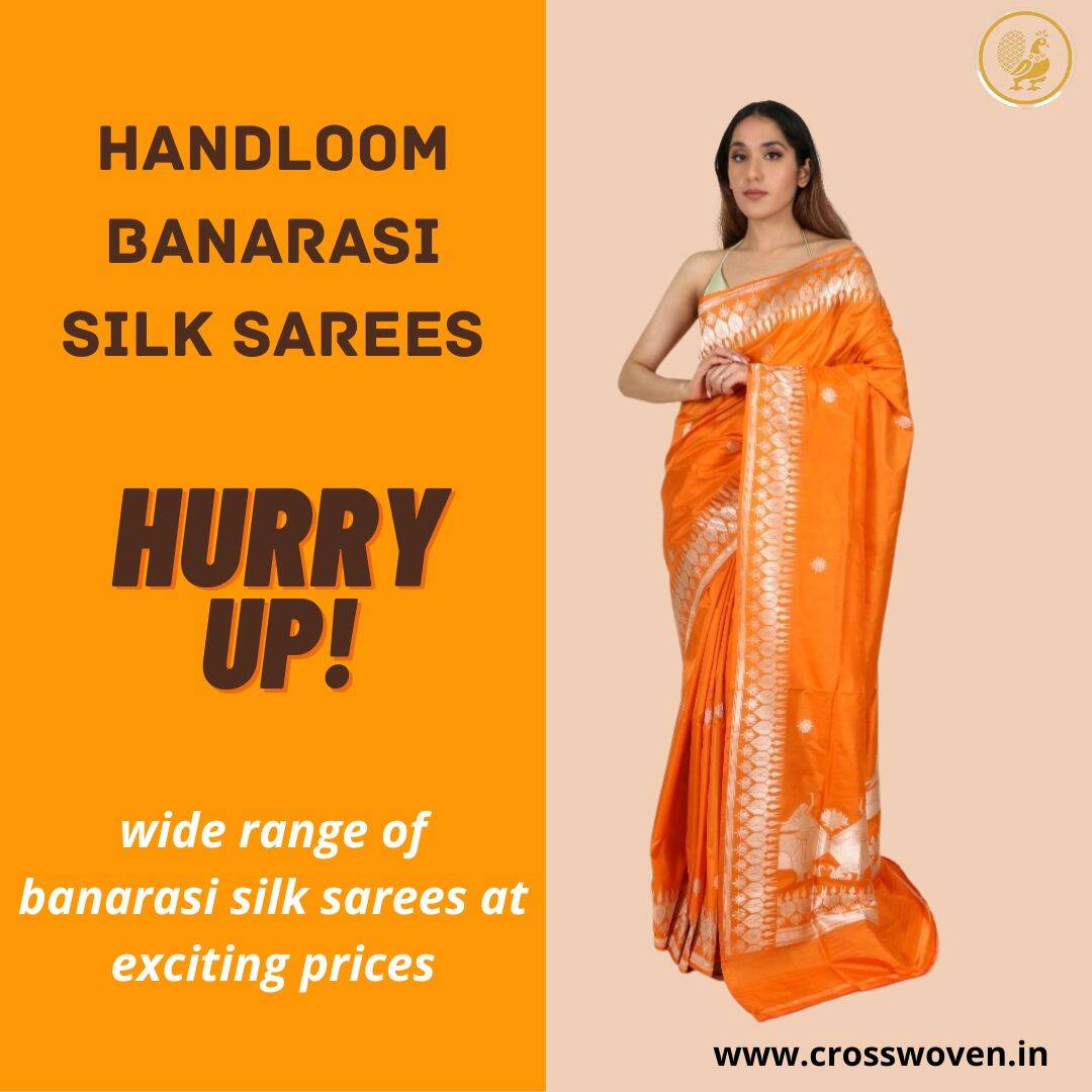 Handloom Banarasi Silik Sarees