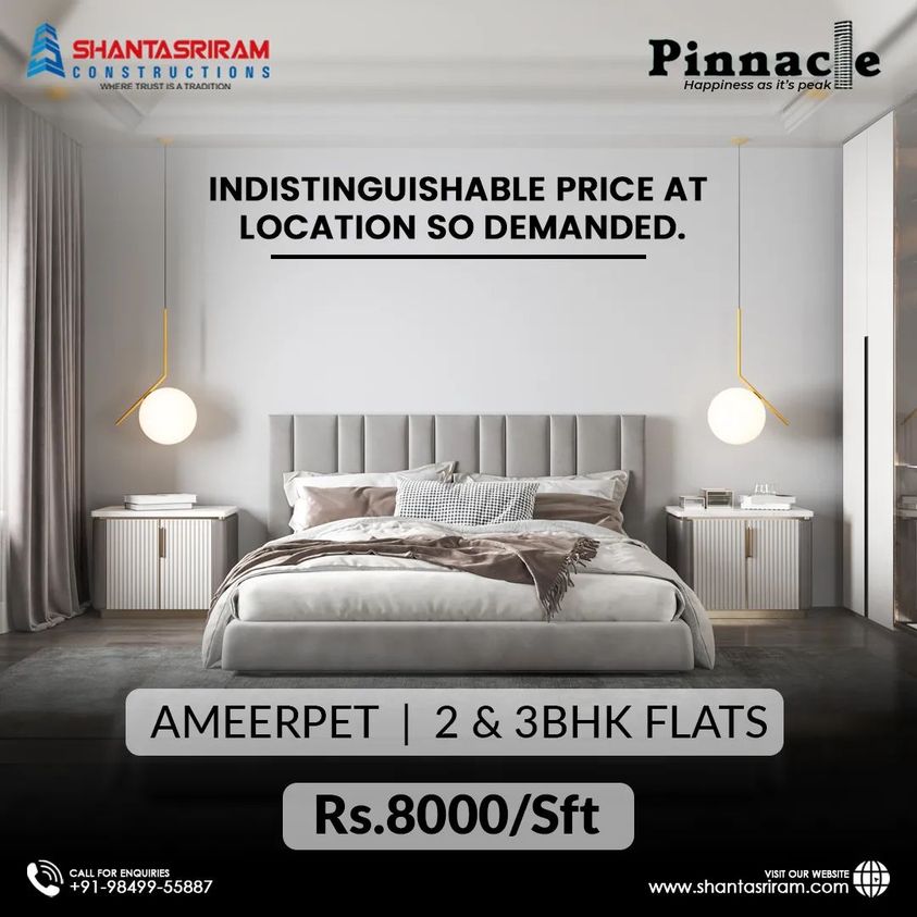 Spacious Flats for Sale in Ameerpet | Shantasriram