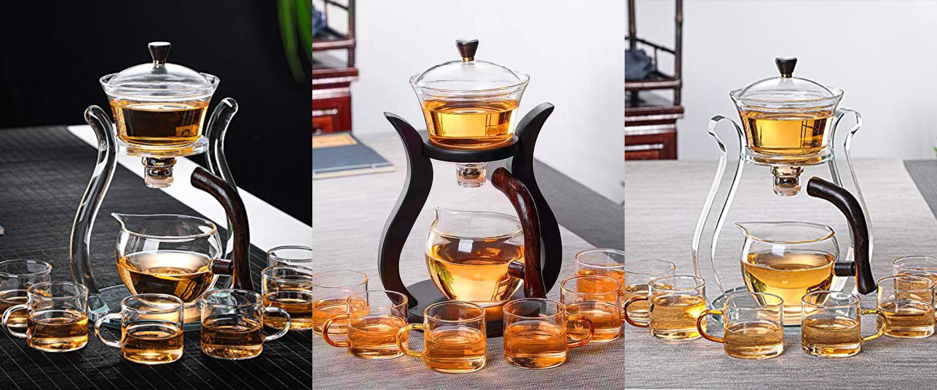 RORA presents the best range of clear glass teapot sets in China