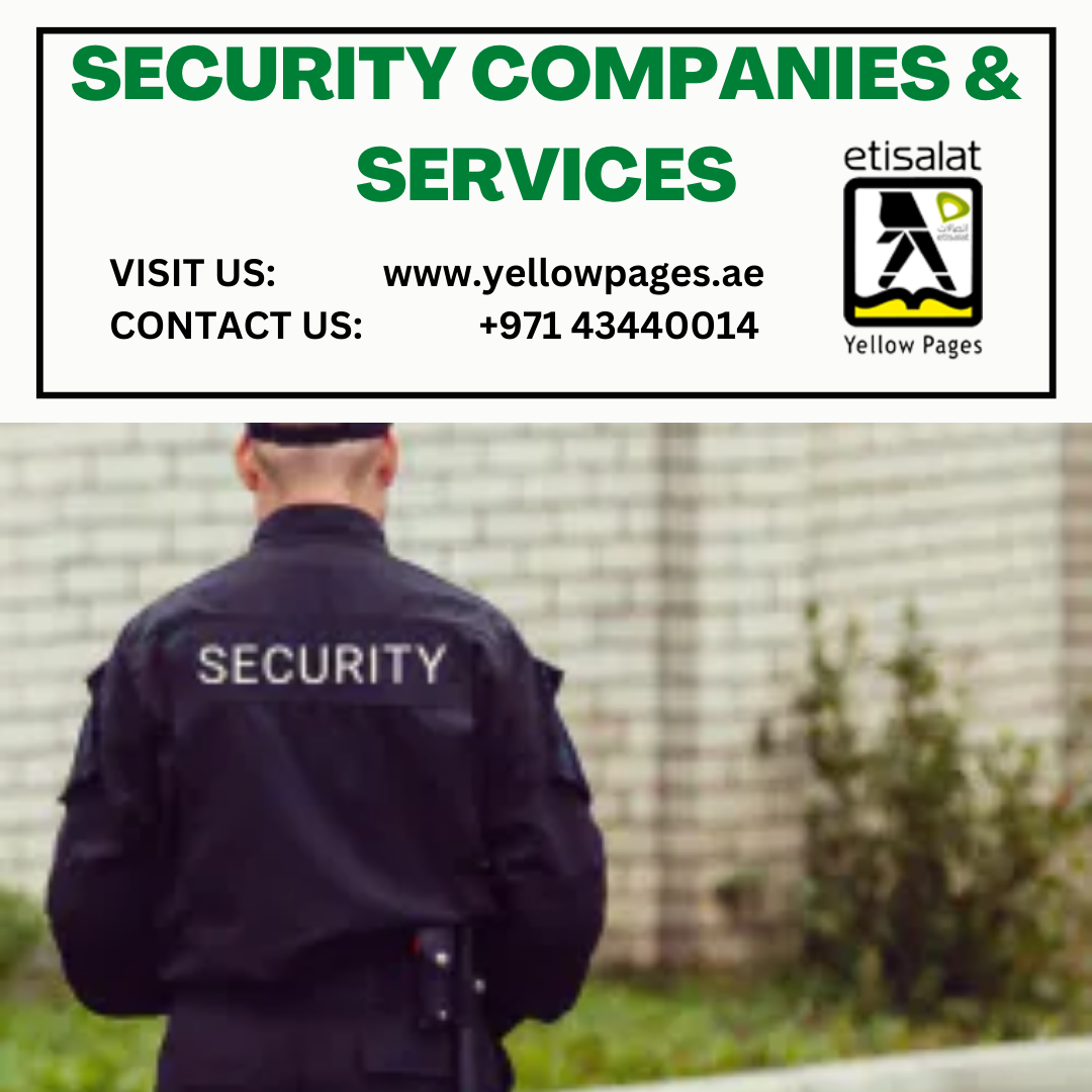 List of Security Companies & Services in UAE