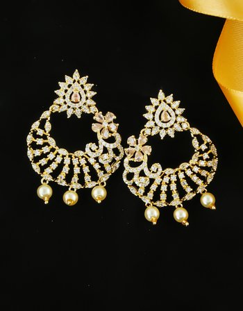 Anuradha Art jewellery collection of wedding earrings online at best price in india.