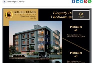 Private: Private: Golden Homes Platinum 61 in  Anna Nagar, Chennai