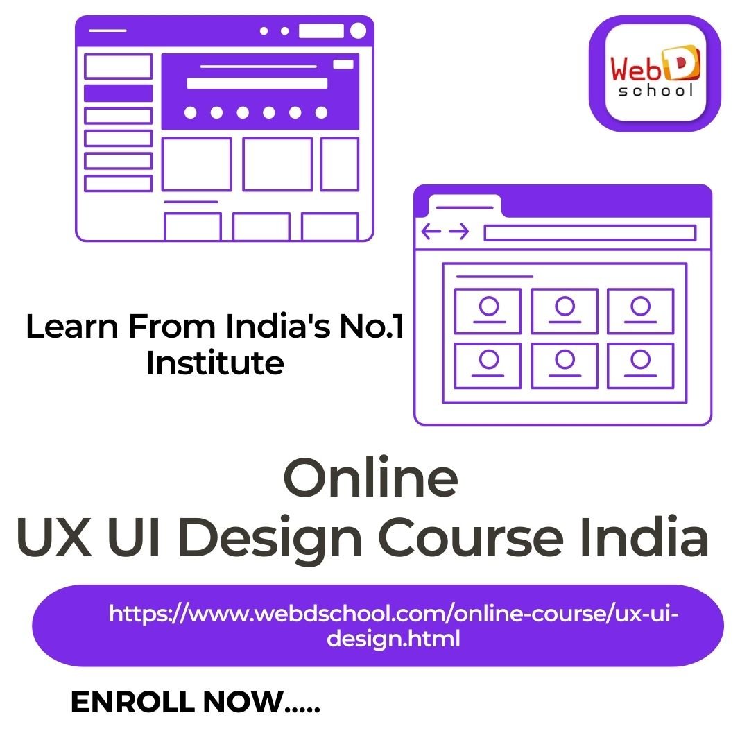 Onlinne UXUI Design Course India