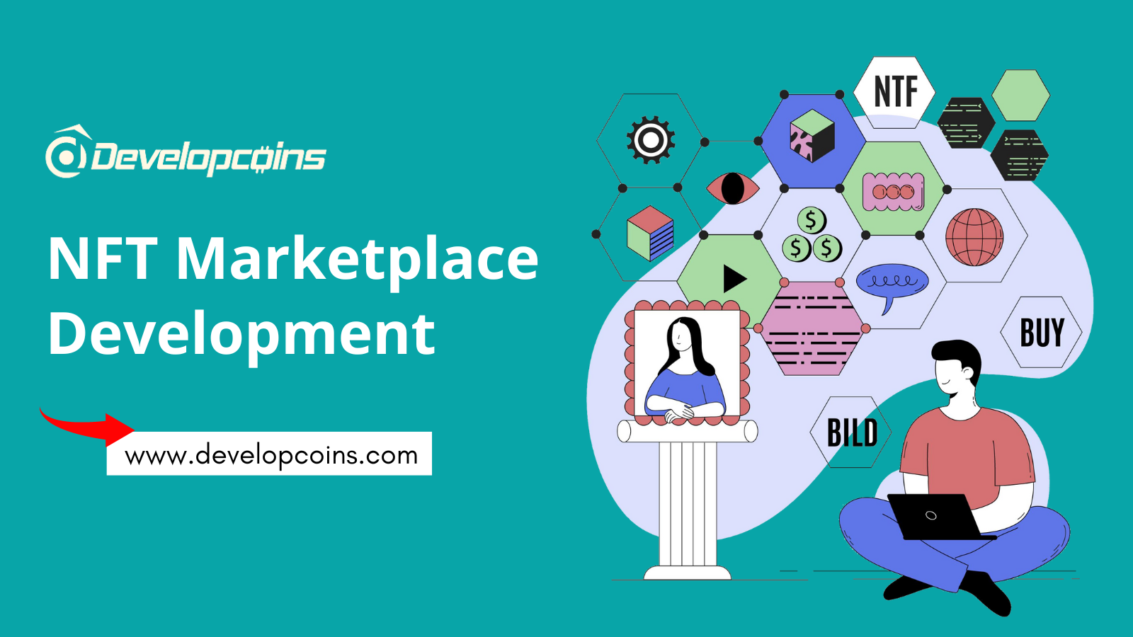 Build Unique NFT Marketplace With Developcoins