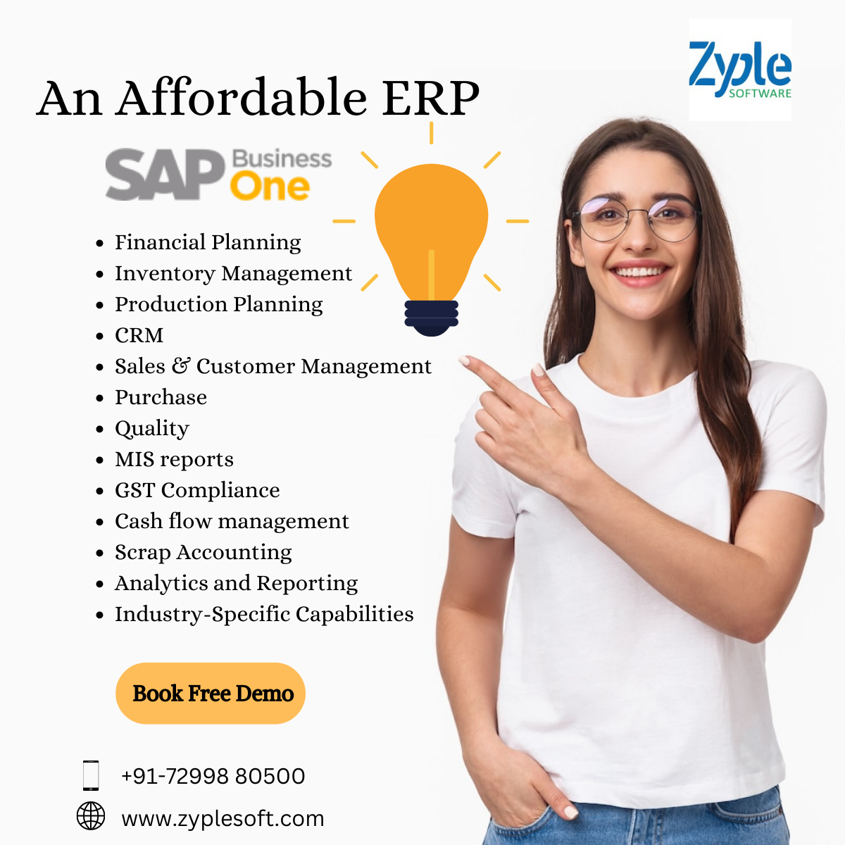 SAP Business One | SAP Partner in India | SAP Services -7299880500