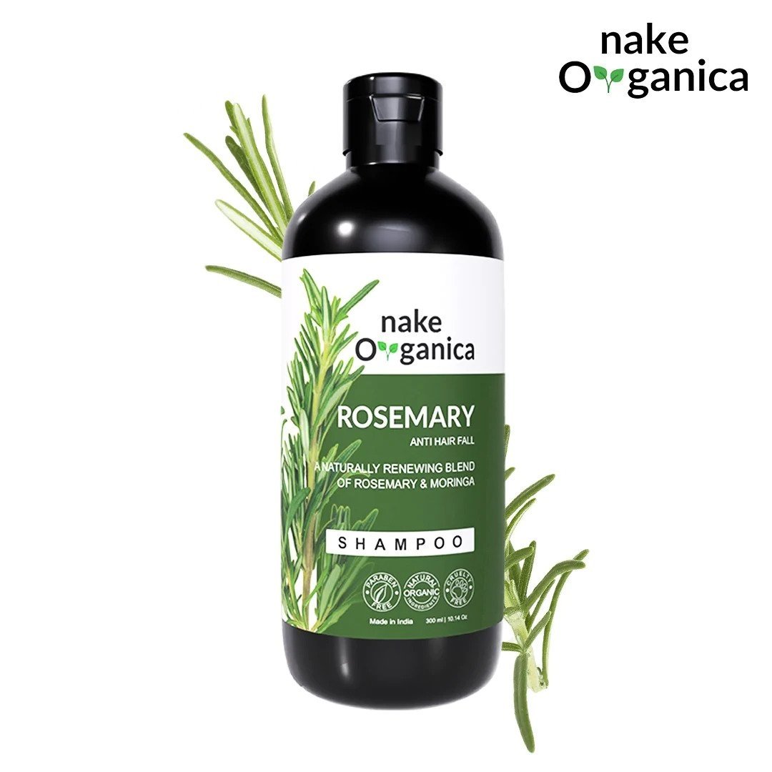 Rosemary Shampoo for Thin Hair | Control Hair fall – Nake Organica,  Natural Hair Shampoo, Organic Hair Shampoo,