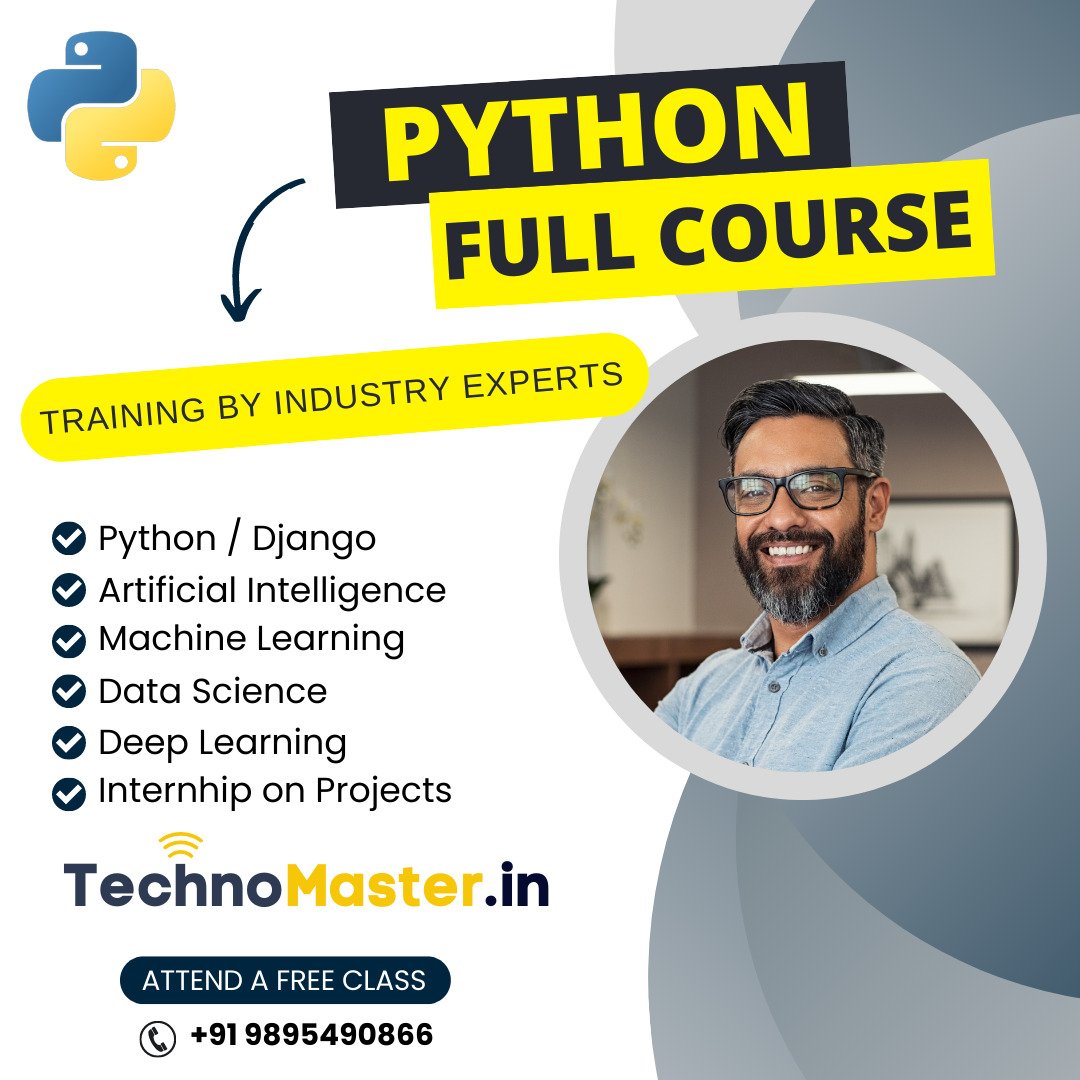 TechnoMaster.in – Best Python Online Training Institute in Bangalore With Placements