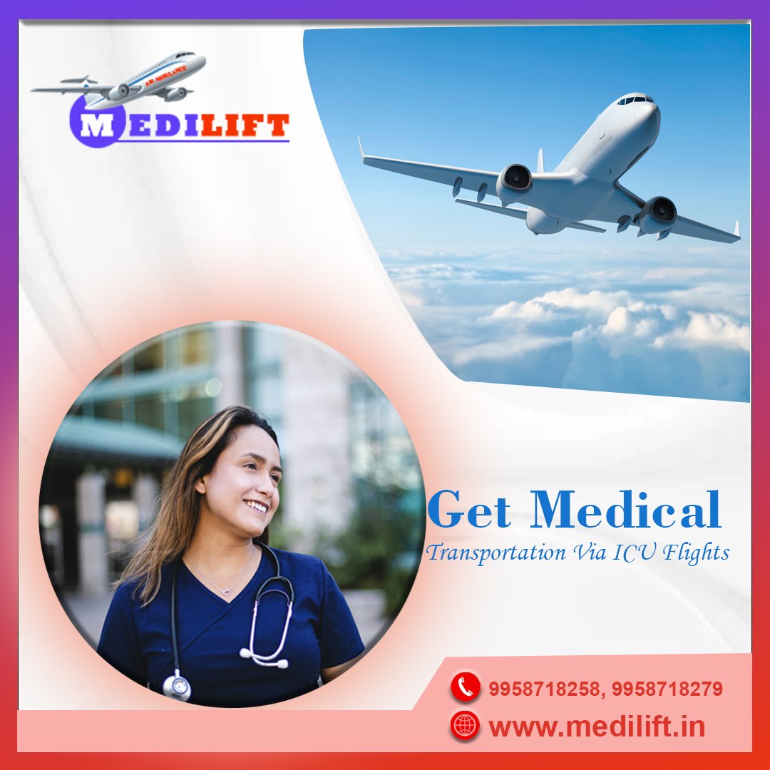 Private: 24 Hours Available at a Low Budget Cost of Charter Air Ambulance Service in Guwahatiby Medilift