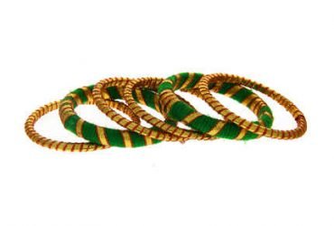 Explore collection of silk thread bangles design online at lowest cost by Anuradha Art jewellery.